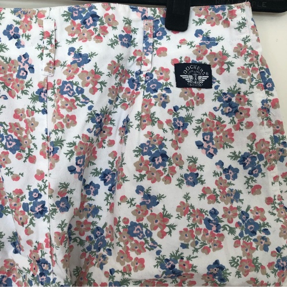 Vintage Dockers Floral shorts size petite 12 - Picture 8 of 10